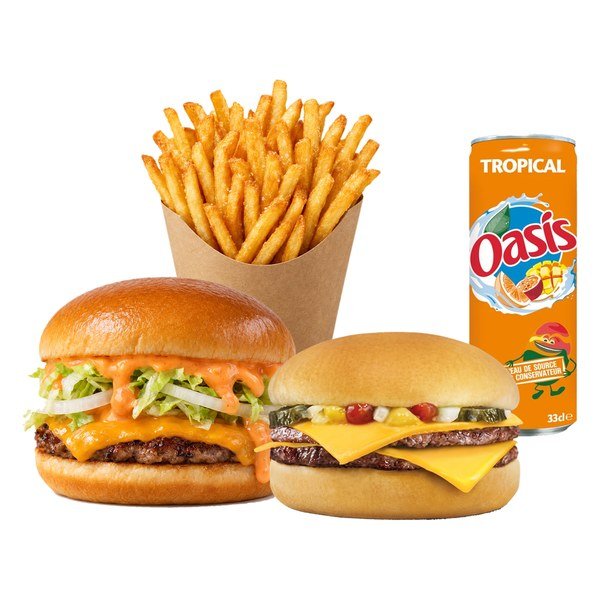 Copacabana + Double Classique, frites et boisson