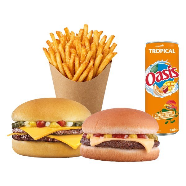 Double Classique + Classique, frites et boisson